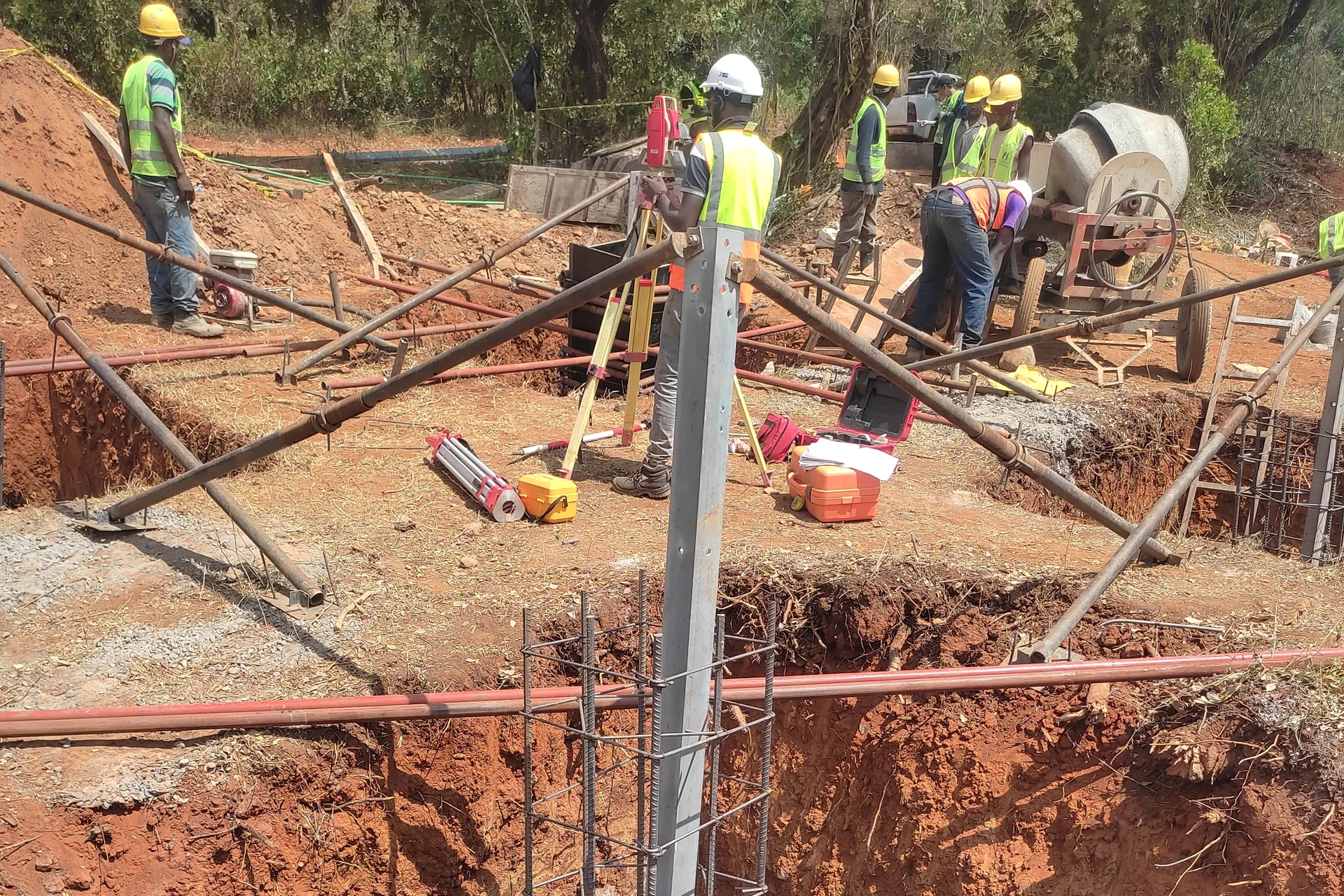Kitui Wote 132kV Line Tower Foundations